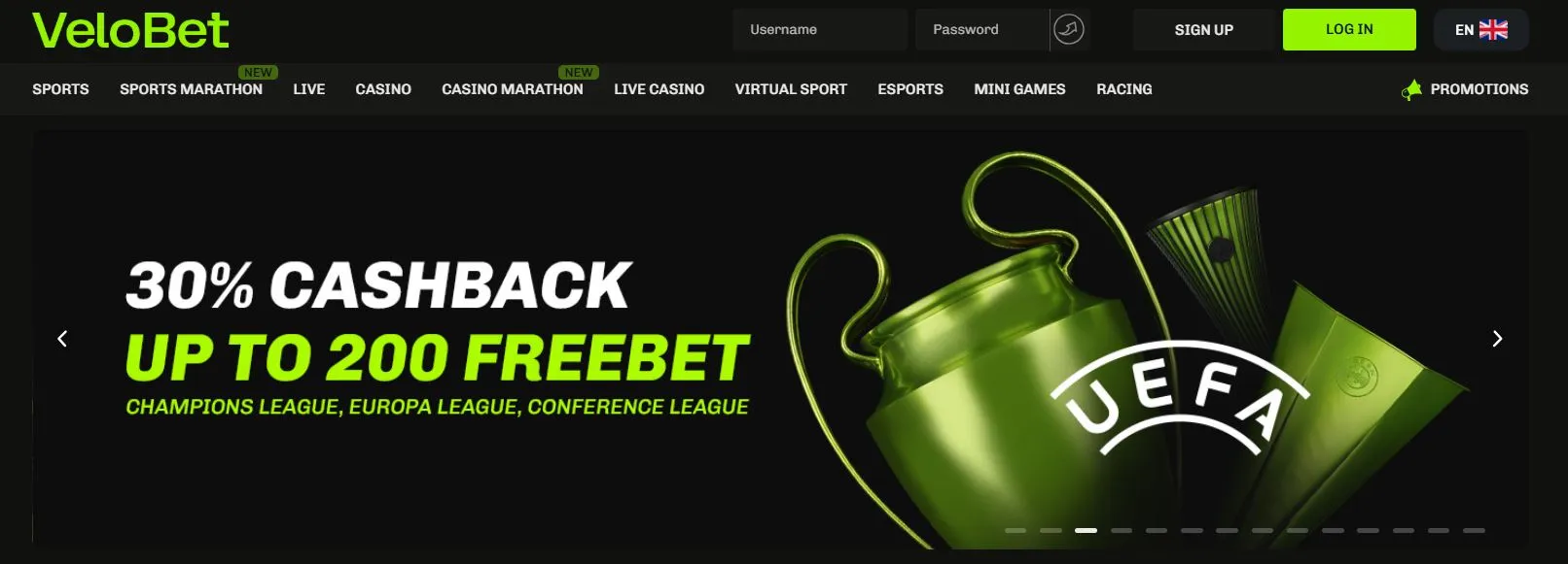 Lista cazinouri online Velobet Casino